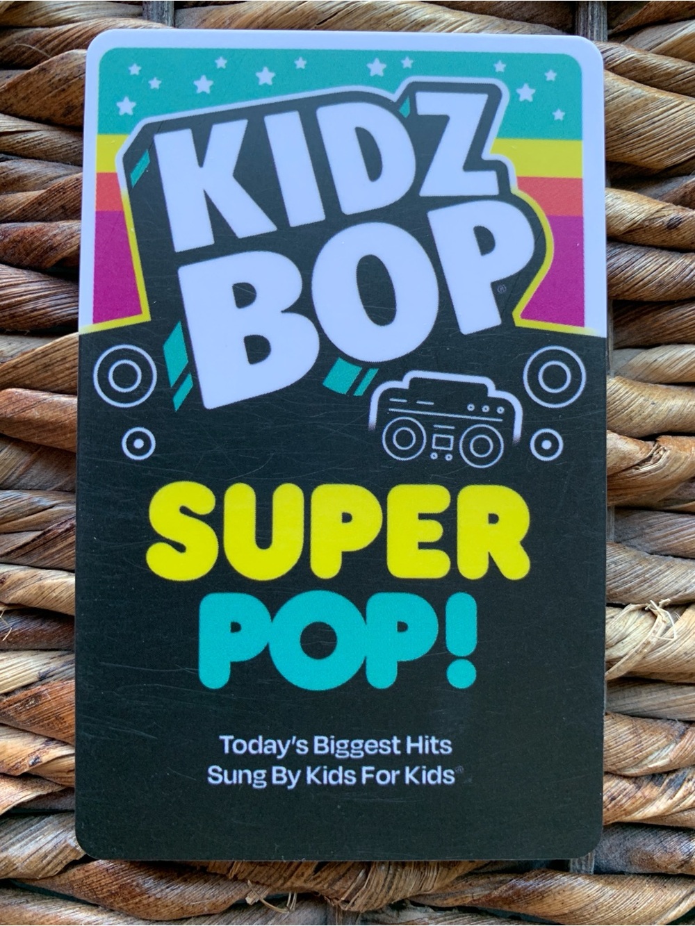 Yoto card KIDZ BOP Super Pop! Music songs